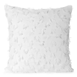   Aurelia mohér díszes párnahuzat sifon anyagból Fehér 45x45 cm