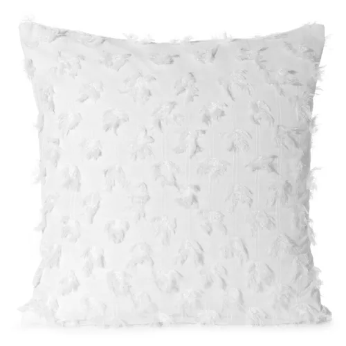 Aurelia mohér díszes párnahuzat sifon anyagból Fehér 45x45 cm