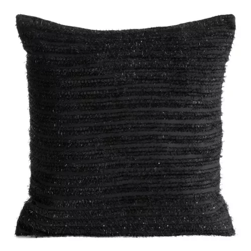 Reina hohér díszes párnahuzat sifon anyagból Fekete 45x45 cm