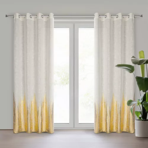 Imani vászon függöny Natúr 135x250 cm