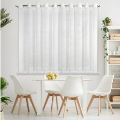   Rebecca fényáteresztő függöny finom esőszerkezettel Fehér 400x150 cm