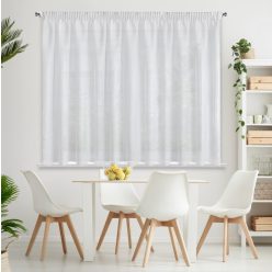   Rebecca fényáteresztő függöny finom esőszerkezettel Fehér 400x150 cm