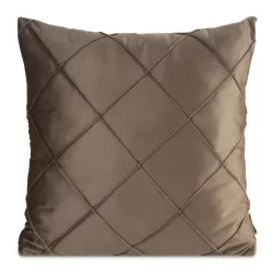   Nala2 bársony párnahuzat varrott mintával Világosbarna 45x45 cm