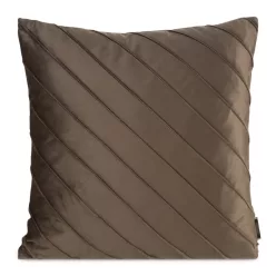   Nala3 bársony párnahuzat varrott mintával Világosbarna 45x45 cm