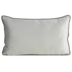 Melia bársony párnahuzat Ezüst 30x50 cm