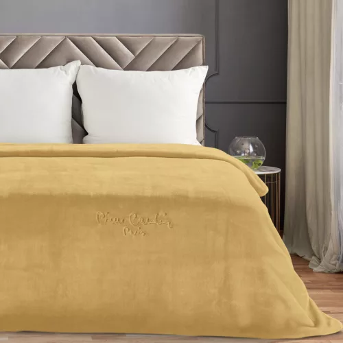 Clara1 Pierre Cardin takaró Mézsárga 160x220 cm - 700 g/m2