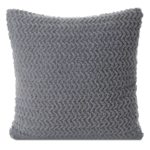 Laris fényes szállal átszőtt díszpárnahuzat Ezüst 45x45 cm