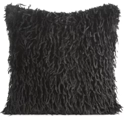 Adore szőrme hatású párnahuzat Fekete 45x45 cm