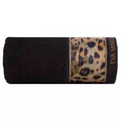   Eva23 minőségi pamut törölköző Fekete 50x90 cm - 500 cm 6db