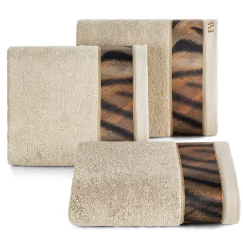 Eva23 minőségi pamut törölköző Bézs 50x90 cm - 500 cm 6db