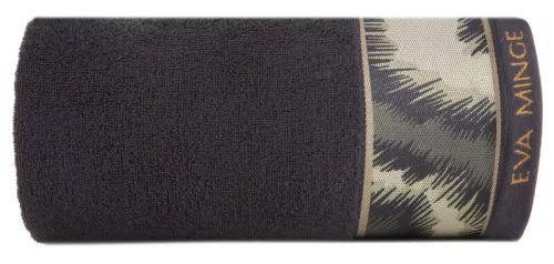 Eva24 minőségi pamut törölköző Fekete 30x50 cm - 500 cm 6db