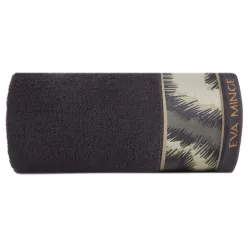   Eva24 minőségi pamut törölköző Fekete 50x90 cm - 500 cm 6db