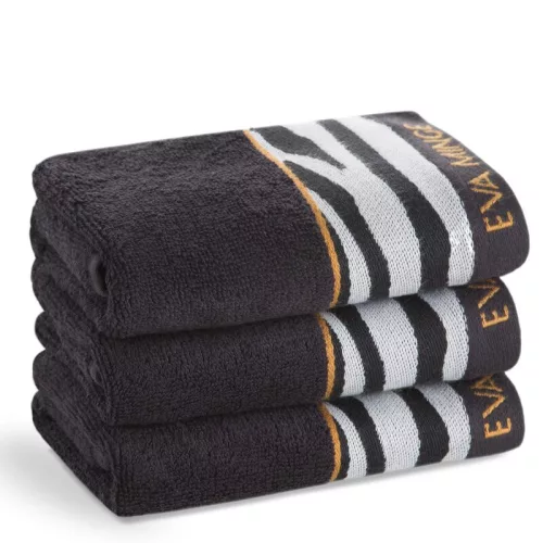 Eva22 minőségi pamut törölköző Fekete 30x50 cm - 500 cm 6db