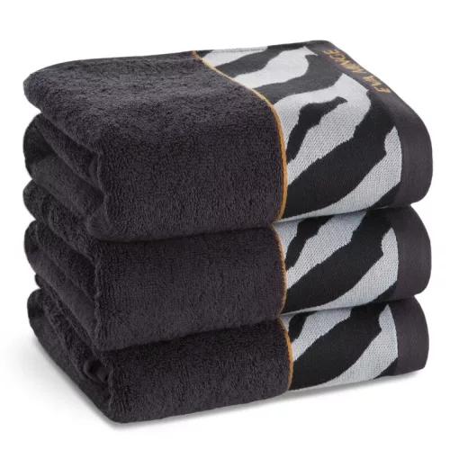 Eva22 minőségi pamut törölköző Fekete 50x90 cm - 500 cm 6db