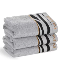   Eva22 minőségi pamut törölköző Ezüst 30x50 cm - 500 cm 6db