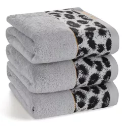   Eva22 minőségi pamut törölköző Ezüst 70x140 cm - 500 cm 3db