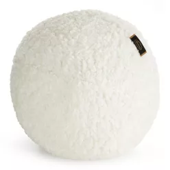 Bukla gömb alakú díszpárna Krémszín