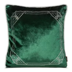Royal bársony párnahuzat Sötétzöld 45x45 cm