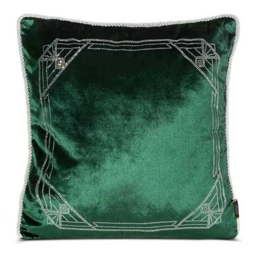 Royal bársony párnahuzat Sötétzöld 45x45 cm