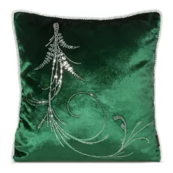 Royal bársony párnahuzat Sötétzöld 45x45 cm