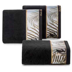   Eva17 minőségi pamut törölköző Fekete 50x90 cm - 500 cm 6db