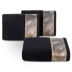   Eva17 minőségi pamut törölköző Fekete 70x140 cm - 500 cm 3db