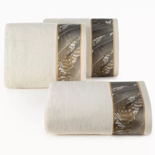 Eva17 minőségi pamut törölköző Bézs 70x140 cm - 500 cm 3db