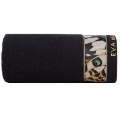   Eva15 minőségi pamut törölköző Fekete 30x50 cm - 500 cm 6db