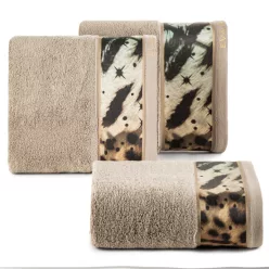   Eva15 minőségi pamut törölköző Bézs 50x90 cm - 500 cm 6db