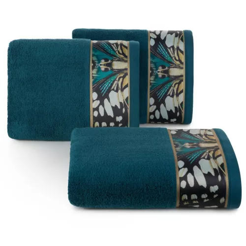 Eva15 minőségi pamut törölköző Sötét türkiz 70x140 cm - 500 cm 3db