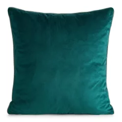 Gaja2 bársony párnahuzat Sötét türkiz 45x45 cm