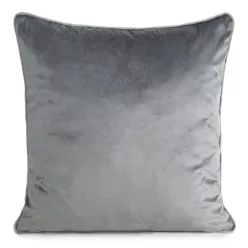 Gaja2 bársony párnahuzat Acélszürke 45x45 cm