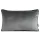 Gaja3 téglalap alakú bársony díszpárna Acélszürke 30x50 cm