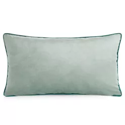 Gaja3 téglalap alakú bársony díszpárna Zsálya 30x50 cm