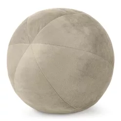 Gaja4 gömb alakú bársony díszpárna Bézs