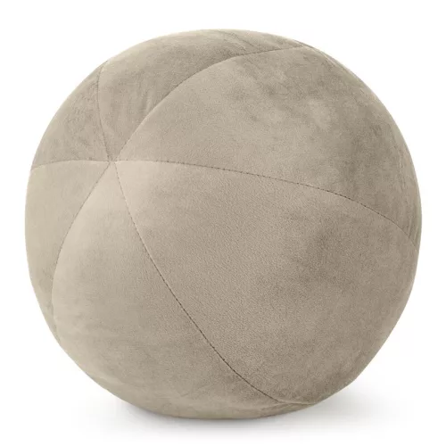 Gaja4 gömb alakú bársony díszpárna Bézs