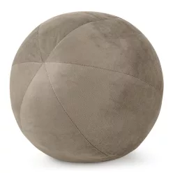 Gaja4 gömb alakú bársony díszpárna Sötét bézs