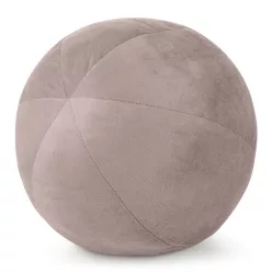 Gaja4 gömb alakú bársony díszpárna Pasztell rózsaszín