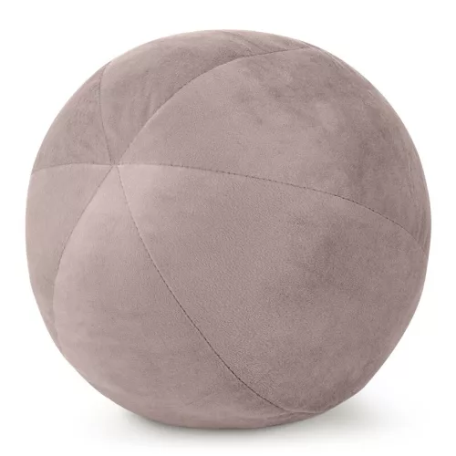 Gaja4 gömb alakú bársony díszpárna Pasztell rózsaszín