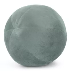 Gaja4 gömb alakú bársony díszpárna Sötét menta