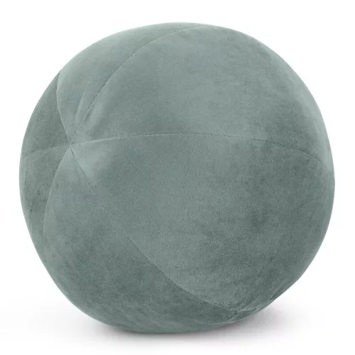 Gaja4 gömb alakú bársony díszpárna Sötét menta