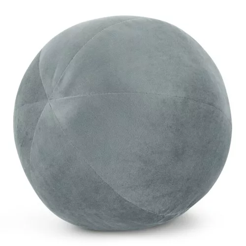 Gaja4 gömb alakú bársony díszpárna Tengerkék