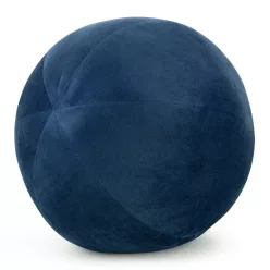 Gaja4 gömb alakú bársony díszpárna Gránátkék