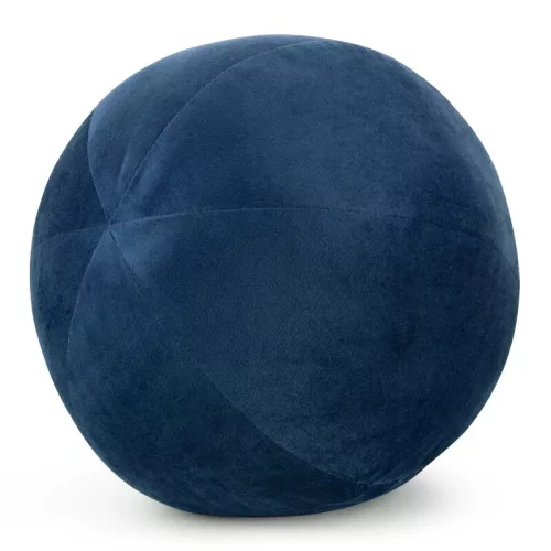 Gaja4 gömb alakú bársony díszpárna Gránátkék