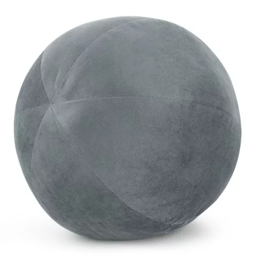 Gaja4 gömb alakú bársony díszpárna Ezüst
