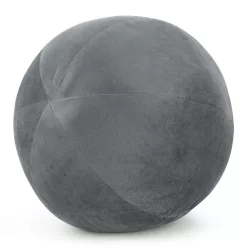 Gaja4 gömb alakú bársony díszpárna Grafit