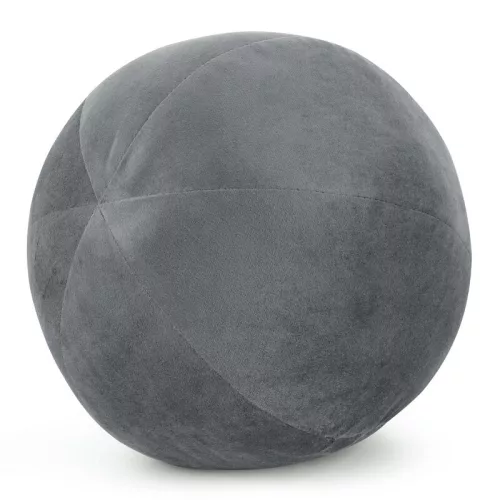 Gaja4 gömb alakú bársony díszpárna Grafit