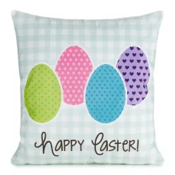 Spring1 húsvéti díszpárnahuzat Kék 45x45 cm