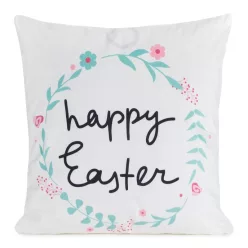 Spring4 húsvéti díszpárnahuzat Fehér 45x45 cm