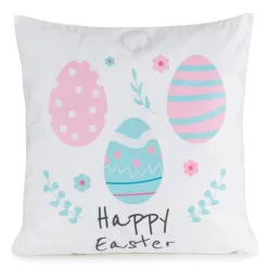 Spring8 húsvéti díszpárnahuzat Fehér 45x45 cm